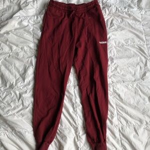 Gymshark maroon sweatpants